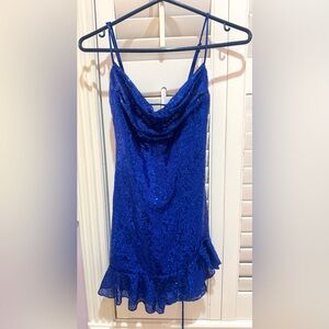 Stunning Blue Sequin Dress